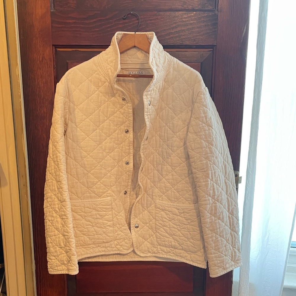 Utility Canvas Quilted Snap Jacket